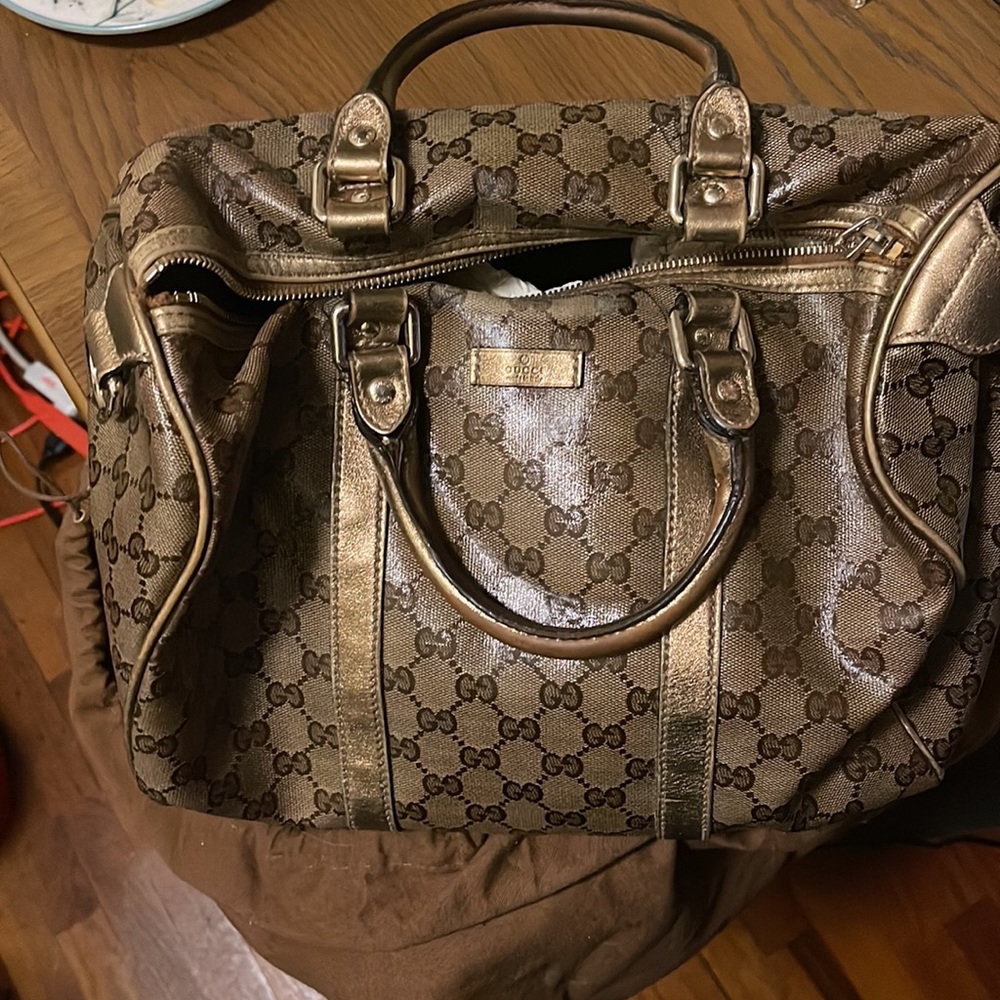 Gucci Boston gold bag vintage